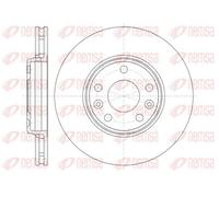 Remsa Disco freno 61344.10 anteriore ventilato Ø295,9 mm 2x per Renault Megane CC / Scénic III Grand