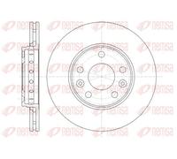 REMSA Disco freno 61346.10 ventilato Ø280 mm assale anteriore 2x