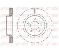 2x Disco freno Assale anteriore ventilato 61360.10 REMSA per CHRYSLER 300M