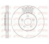 2x Disco freno Assale anteriore ventilato 61361.10 REMSA per CHRYSLER SEBRING