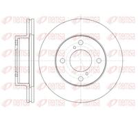 2x Disco freno Assale anteriore ventilato 61371.10 REMSA per NISSAN SUZUKI