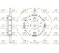 2x Disco freno Assale anteriore ventilato 61417.10 ROADHOUSE per SUZUKI