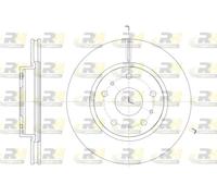 2x Disco freno Assale anteriore ventilato 61423.10 ROADHOUSE per SUZUKI SX4