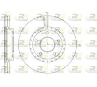 2x Disco freno Assale anteriore ventilato 61434.10 ROADHOUSE per KIA HYUNDAI