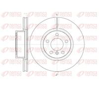 2x Disco freno Assale anteriore ventilato 61454.10 REMSA per BMW X3