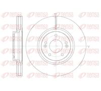 2x Disco freno Assale anteriore ventilato 61462.10 REMSA per HYUNDAI ix55