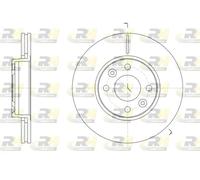 2x Disco freno Assale anteriore ventilato 61474.10 ROADHOUSE per RENAULT
