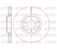 2x Disco freno Assale anteriore ventilato 61488.10 REMSA per OPEL ASTRA H GTC
