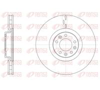 2x Disco freno Assale anteriore ventilato 61498.10 REMSA per CITROËN C5 III C6