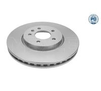 2x Disco freno Assale anteriore ventilato 615 521 0007/PD MEYLE per OPEL