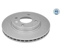 2x Disco freno Assale anteriore ventilato 615 521 0033/PD MEYLE per OPEL KARL