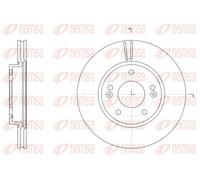 2x Disco freno Assale anteriore ventilato 61507.10 REMSA per HYUNDAI i30