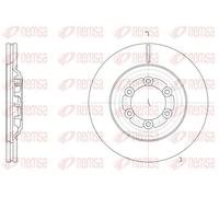 2x Disco freno Assale anteriore ventilato 61510.10 REMSA per ISUZU D-MAX II