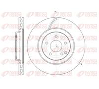 2x Disco freno Assale anteriore ventilato 61525.10 REMSA per MERCEDES-BENZ CLK