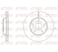 Remsa Disco freno 61539.10 anteriore Ø277 mm ventilato 2x per Toyota Auris E18 ZRE1