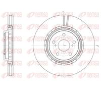 2x Disco freno Assale anteriore ventilato 61540.10 REMSA per LEXUS RX