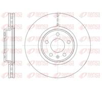 2x Disco freno Assale anteriore ventilato 61543.10 REMSA per AUDI A7 Sportback