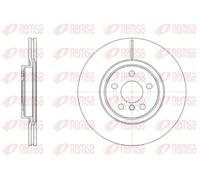 2x Disco freno Assale anteriore ventilato 61546.10 REMSA