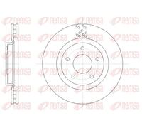 2x Disco freno Assale anteriore ventilato 61553.10 REMSA per DODGE MITSUBISHI