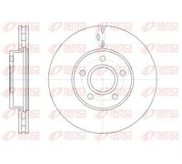 2x Disco freno Assale anteriore ventilato 61560.10 REMSA per FORD FOCUS III