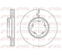 2x Disco freno Assale anteriore ventilato 61563.10 REMSA per FORD