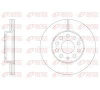 2x Disco freno Assale anteriore ventilato 61586.10 REMSA per AUDI A3 Limousine