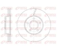 2x Disco freno Assale anteriore ventilato 61588.10 REMSA per VOLVO V40 Hatchback