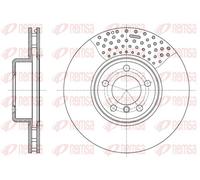 2x Disco freno Assale anteriore ventilato 61594.10 REMSA per BMW 1 3 Touring 3