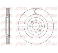 2x Disco freno Assale anteriore ventilato 61667.10 REMSA per CITROËN DS3