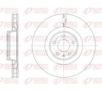 2x Disco freno Assale anteriore ventilato 61671.10 REMSA per AUDI A6 Allroad C7