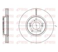 2x Disco freno Assale anteriore ventilato 61754.10 REMSA per HONDA HR-V