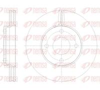 2x Disco freno Assale anteriore ventilato 61778.10 REMSA per FORD FIESTA VII