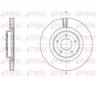 2x Disco freno Assale anteriore ventilato 61790.10 REMSA