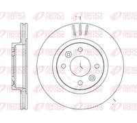 2x Disco freno Assale anteriore ventilato 6204.10 REMSA per RENAULT ALPINE