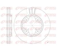 2x Disco freno Assale anteriore ventilato 6205.10 REMSA per HONDA CITROËN ROVER