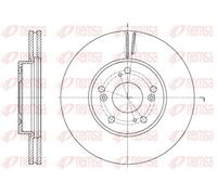 2x Disco freno Assale anteriore ventilato 62107.10 REMSA