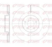 2x Disco freno Assale anteriore ventilato 62114.10 REMSA per FORD FOCUS III