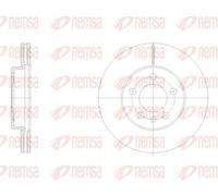 2x Disco freno Assale anteriore ventilato 62119.10 REMSA per SEAT VW