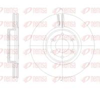 2x Disco freno Assale anteriore ventilato 62136.10 REMSA per MERCEDES-BENZ