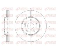 2x Disco freno Assale anteriore ventilato 62513.10 REMSA