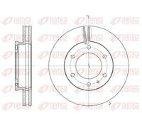 2x Disco freno Assale anteriore ventilato 62526.10 REMSA