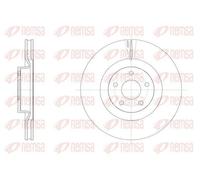 2x Disco freno Assale anteriore ventilato 62558.10 REMSA per FORD KUGA III