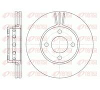 2x Disco freno Assale anteriore ventilato 6267.10 REMSA per AUDI COUPE B3