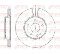 2x Disco freno Assale anteriore ventilato 6313.10 REMSA per MERCEDES-BENZ