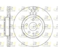 2x Disco freno Assale anteriore ventilato 6316.10 ROADHOUSE per ALFA ROMEO FIAT