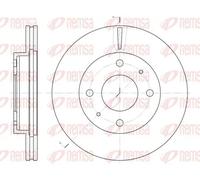 2x Disco freno Assale anteriore ventilato 6376.10 REMSA per HYUNDAI SONATA II