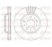 2x Disco freno Assale anteriore ventilato 6410.10 REMSA per VOLVO 940 960 850