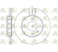 2x Disco freno Assale anteriore ventilato 6426.10 ROADHOUSE per SEAT VW