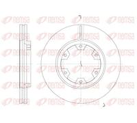 2x Disco freno Assale anteriore ventilato 6466.10 REMSA per NISSAN FORD