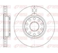 Remsa Disco freno 6479.10 anteriore ventilato Ø281 mm 2x per Alfa Romeo e Lancia
